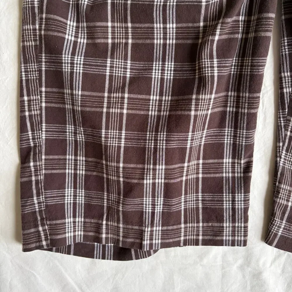 Y2K Brown Plaid Low Rise Bermuda Shorts Charlotte Russe - Size 11/30